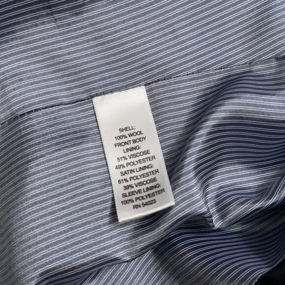 Banana Republic Blazer Jacket Mens 38R Wool Tailored Fit Constructured Gray - Picture 6 of 6